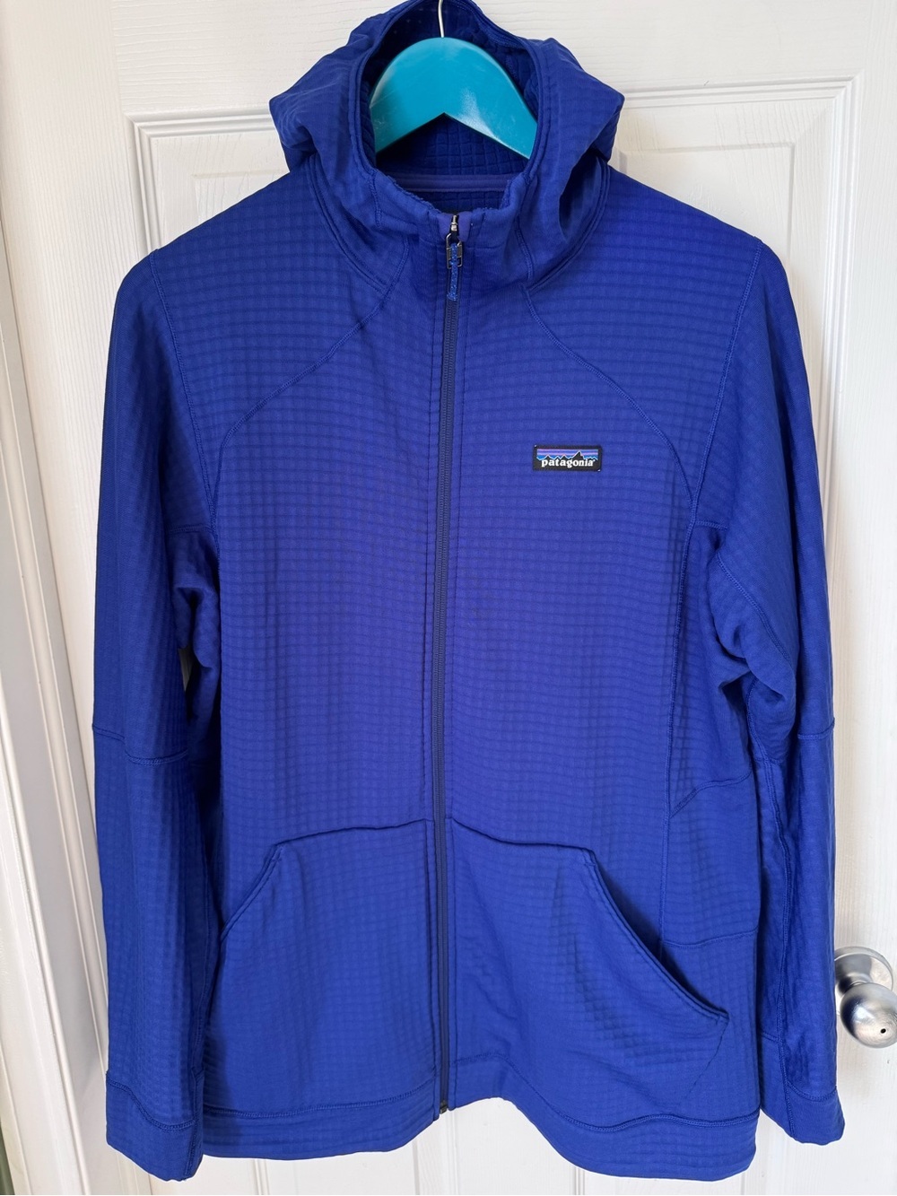 Women’s Patagonia R1 Air Full Zip Hoody Size XL Like New Cobalt Blue - Picture 5 of 10